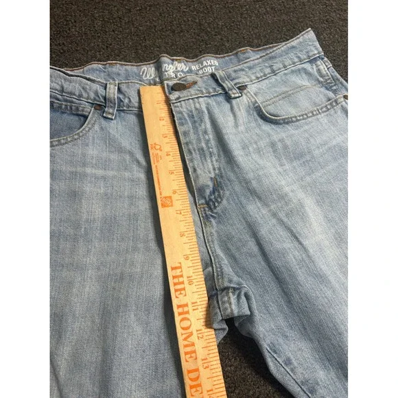 Wrangler Retro Relaxed Bootcut Blue Jeans Mens 34x32 Denim Western Cowboy Ranch - Picture 6 of 10